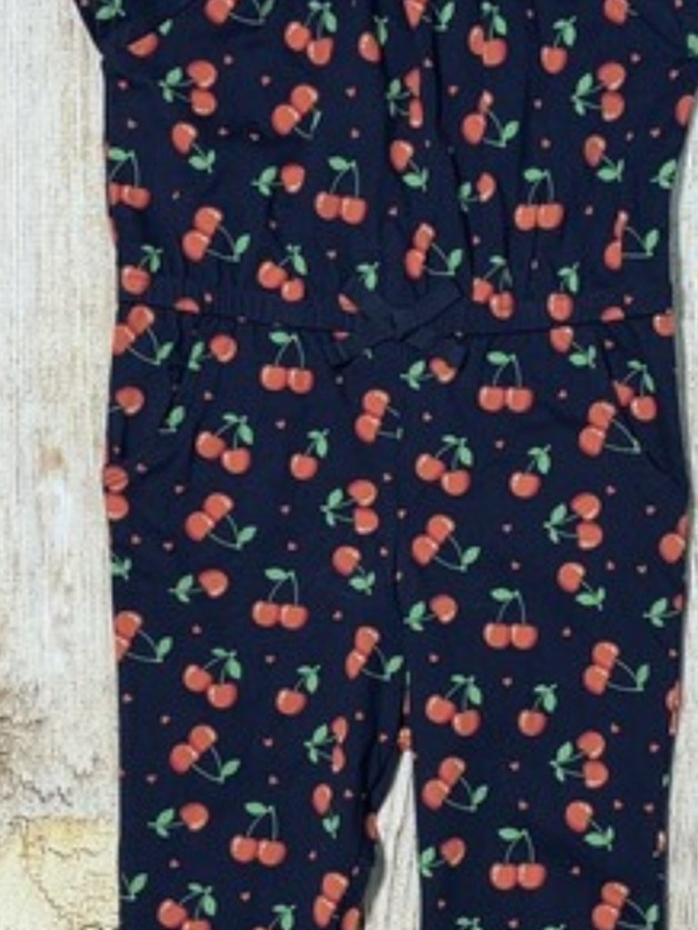 Kids Cherry-Print Jumpsuit